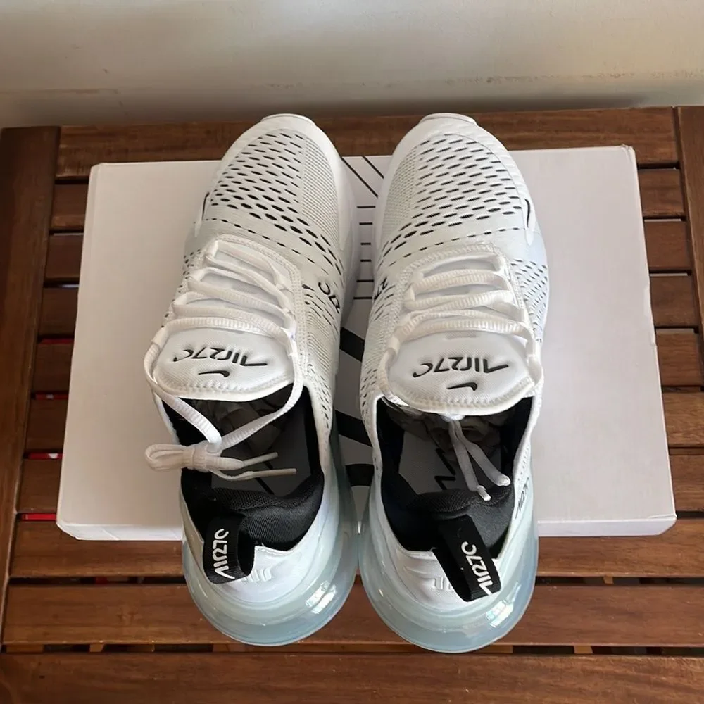 Nike Air Max 270 White/Black White Women Size 12(AH6789-100) - Picture 6 of 13